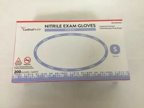 
                  
                    Cardinal Health Flexal Nitrile Exam Gloves, Size Small (257KMD)
                  
                