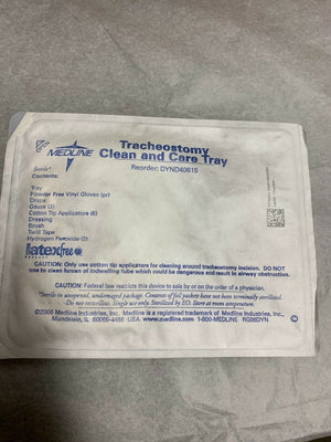 
                  
                    Medline DYND40615 Tracheostomy Clean & Care Tray Sterile Lot of 10 (N28)
                  
                