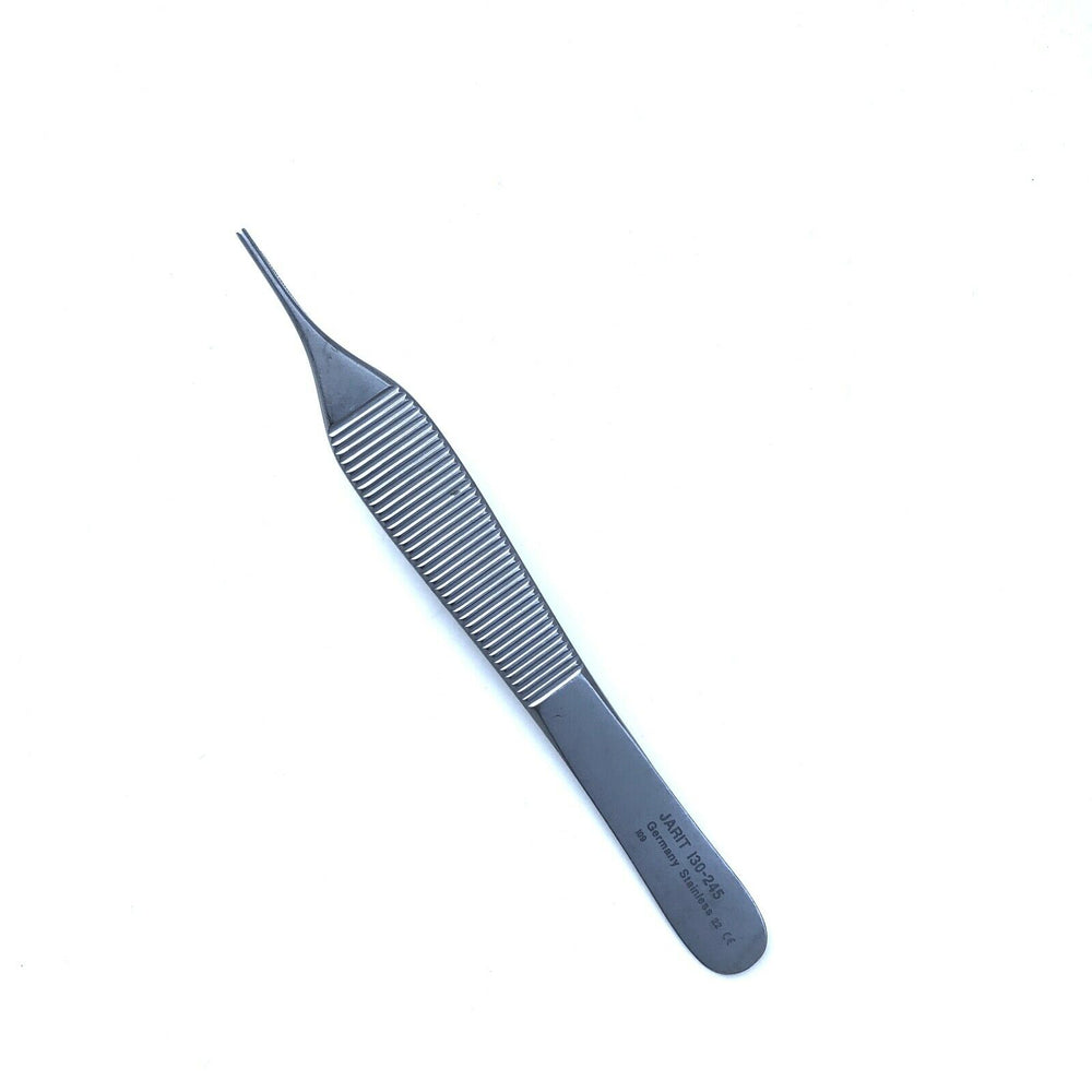 Jarit 130-245 Adson Tissue Forceps Matte Finish, 1x2 Teeth, 4-3/4