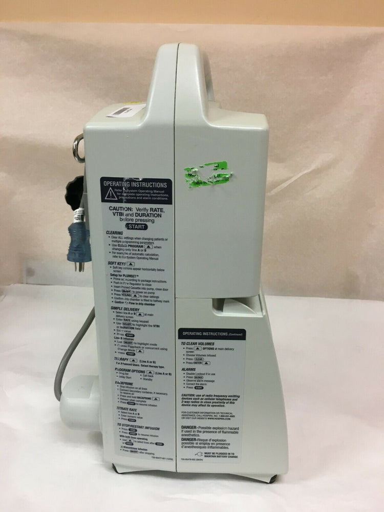 
                  
                    Hospira Plum A+3 Infusion Pump Used
                  
                