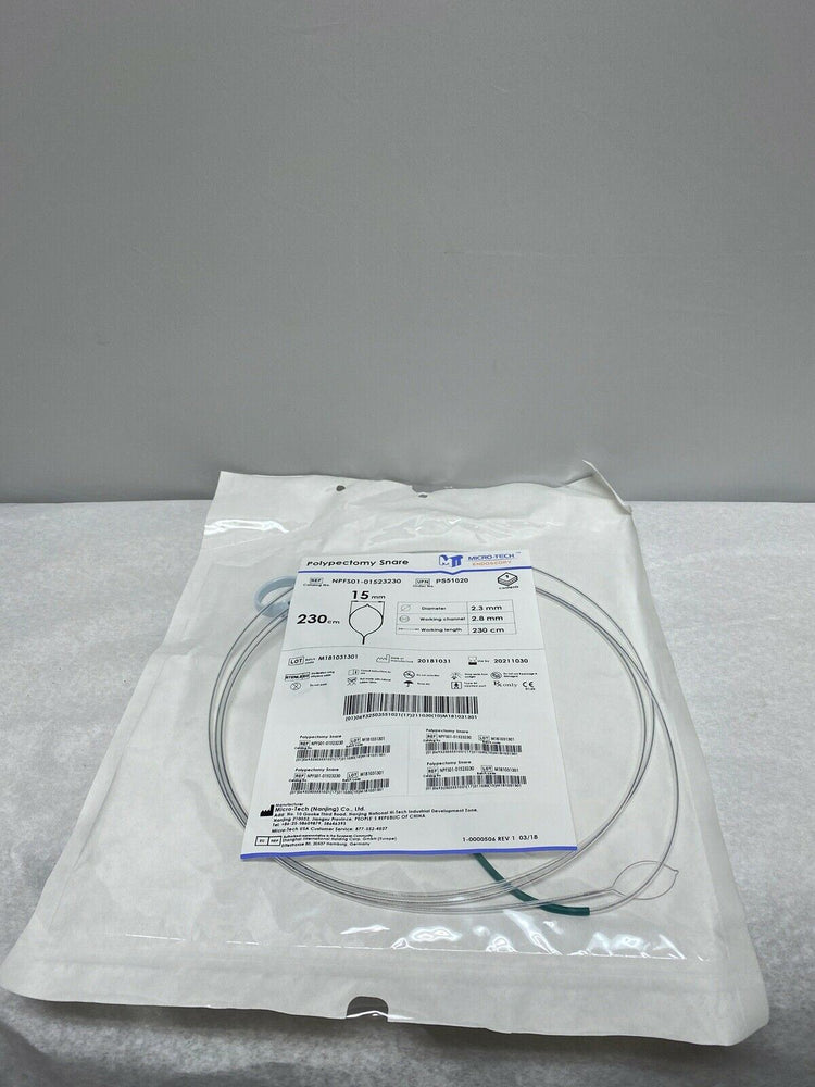 
                  
                    Micro-Tech Endoscopy Polypectomy Snare 15mm NPFS01-01523230 | CEDESP-127
                  
                