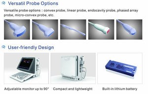 
                  
                    Veterinary Ultrasound Color Doppler, Quality Continuous Wave CW&Two Probes, C7
                  
                