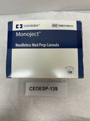 
                  
                    Covidien Monoject Needleless Med Prep Cannula | CEDESP-139
                  
                