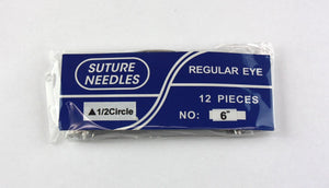 
                  
                    Veterinary Suture Needles Reverse Cutting 1/2 Circle, 6", Pack of 12 | Keebomed
                  
                