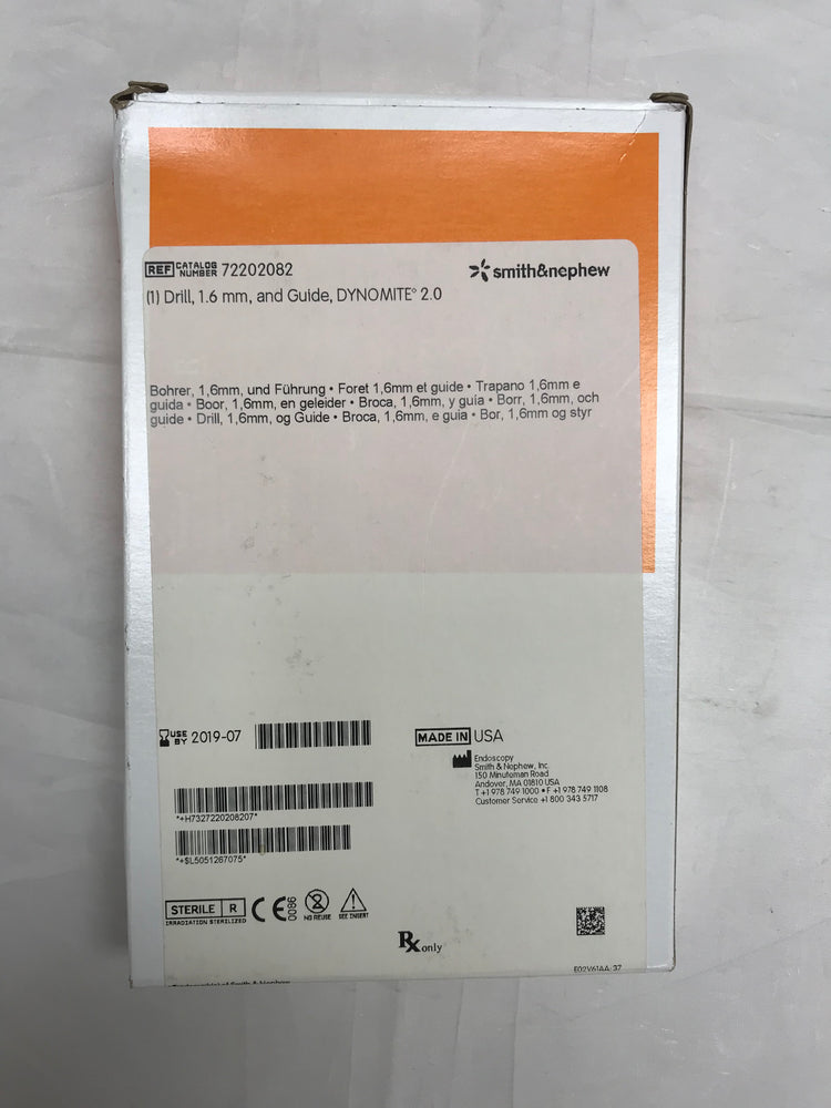 Smith & Nephew Drill, 1.6MM and guide, Dynomite 2.0