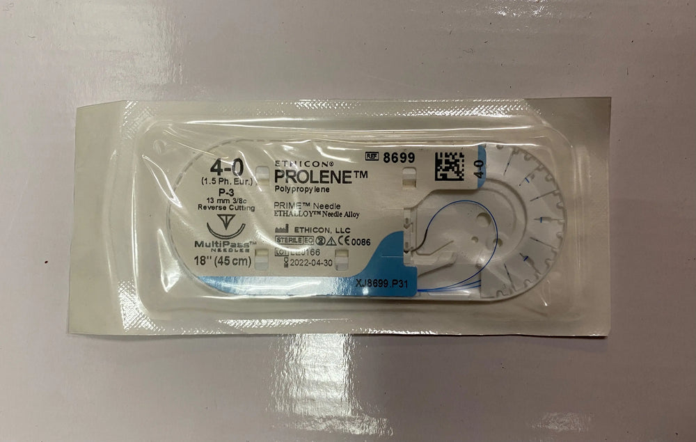 
                  
                    Ethicon Prolene (Polypropylene) Sutures
                  
                