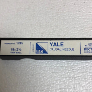 
                  
                    B-D Yale Caudal Needle 18 G x 2 1/2
                  
                