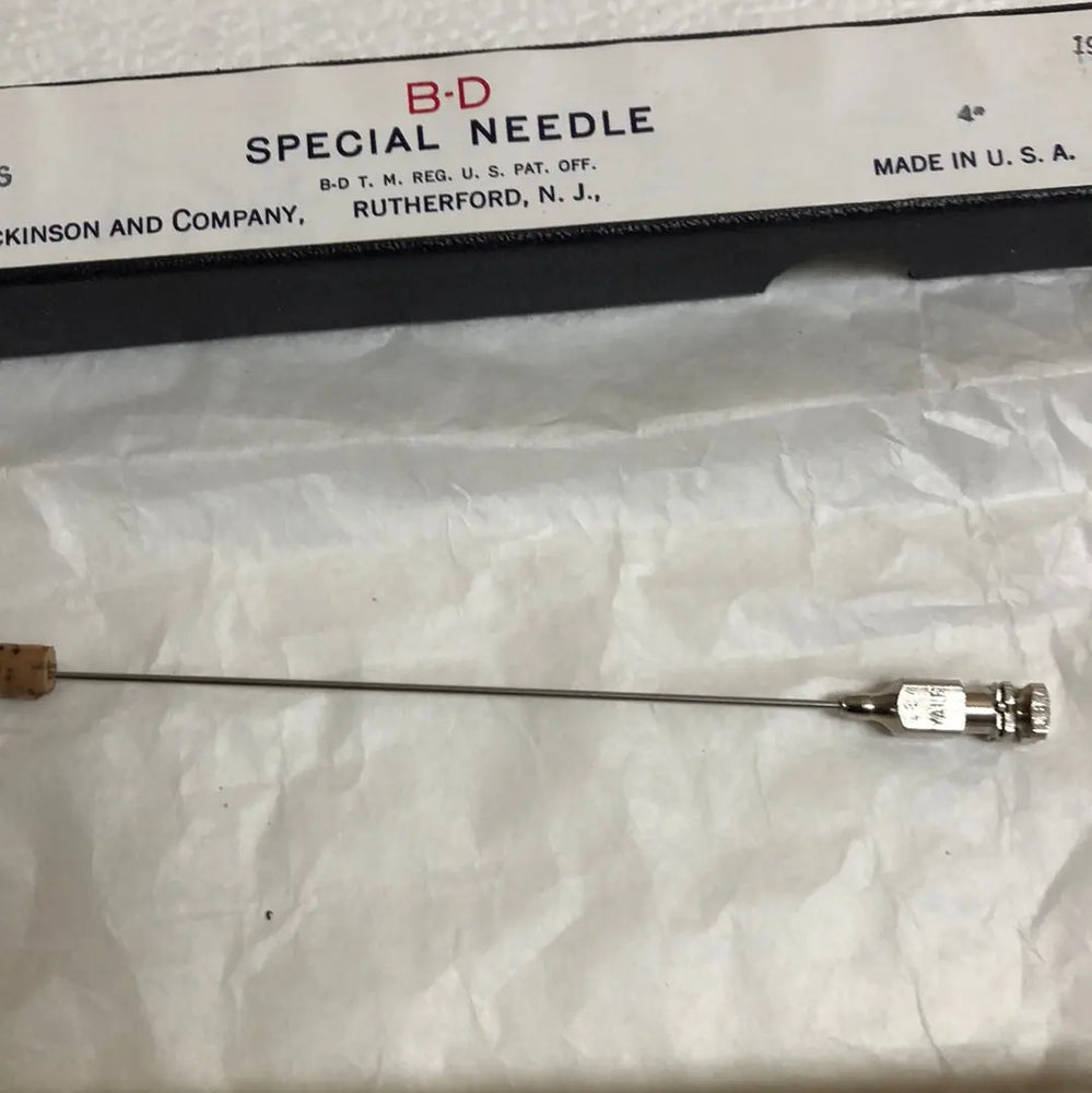 
                  
                    B-D Special Needle (19) 4”
                  
                