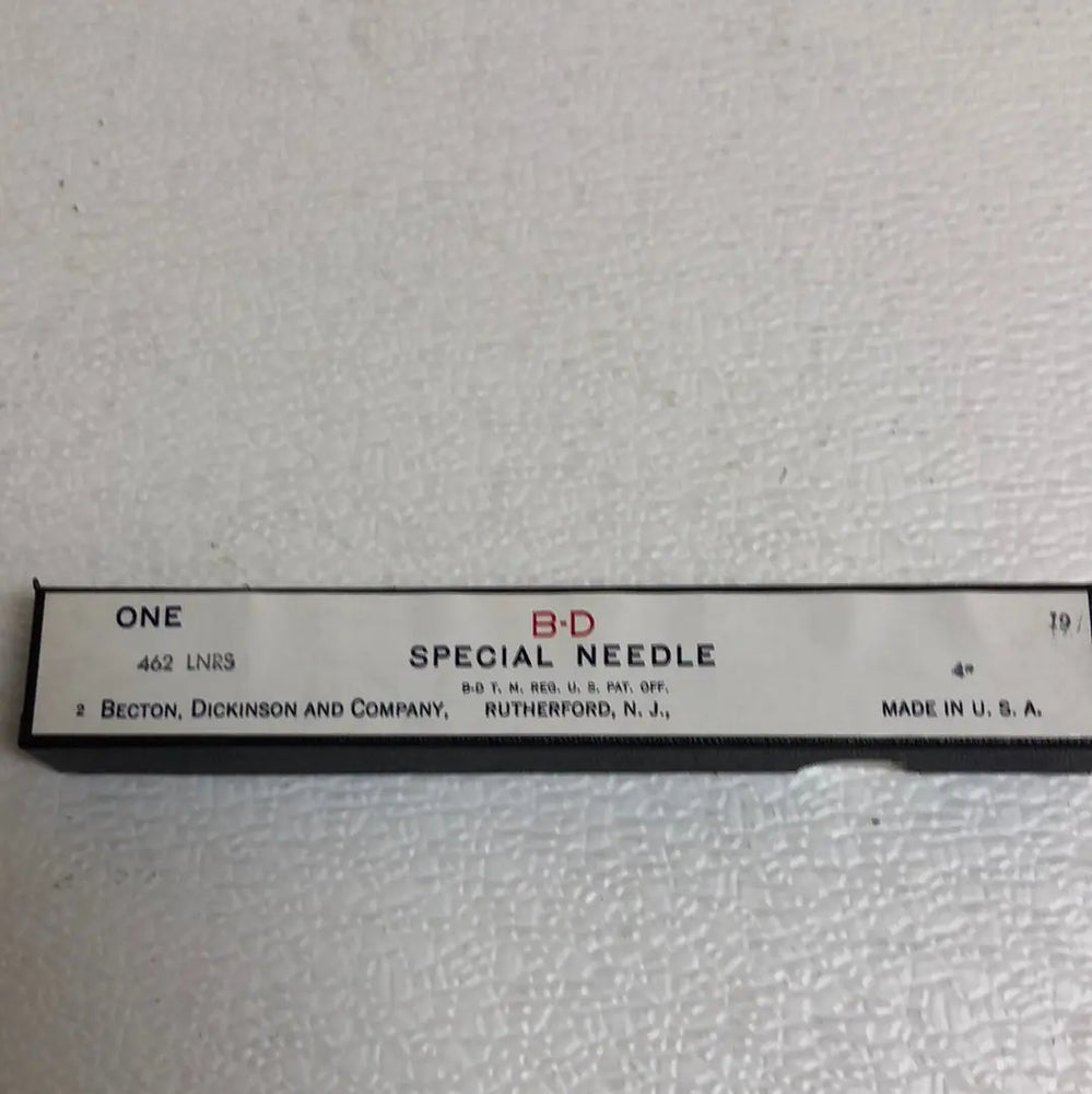 B-D Special Needle (19) 4”