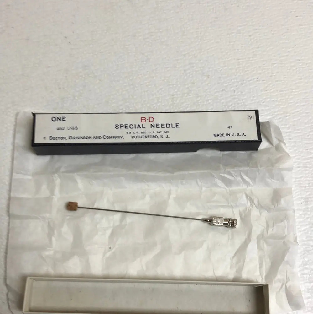 
                  
                    B-D Special Needle (19) 4”
                  
                