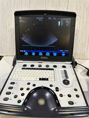 
                  
                    GE VIVID Q PORTABLE ULTRASOUND MACHINE WITH CARDIAC PROBE M4S-RS BT12
                  
                