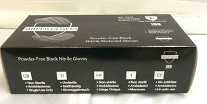 
                  
                    Wrap Tite Shield Gloves 100/Box GLNPFB-L Black Nitrile Large Lot of 5 | CEJ-62
                  
                